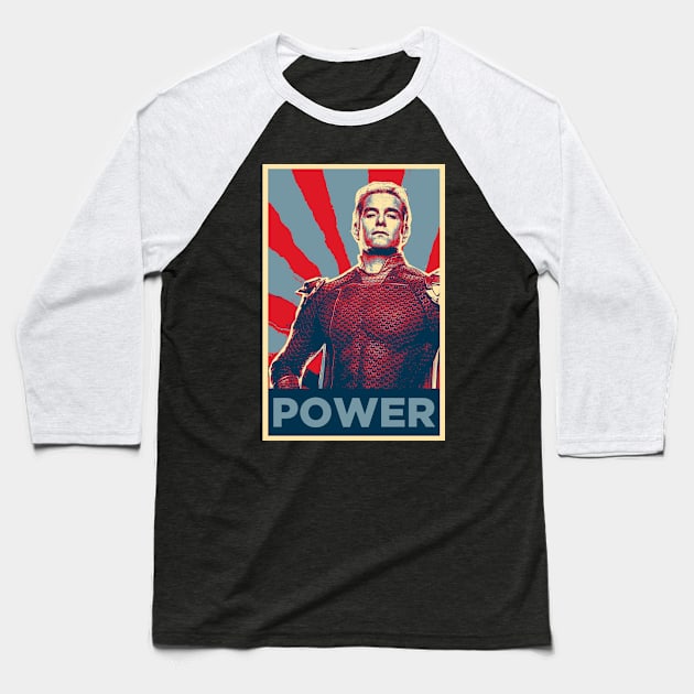 Power Baseball T-Shirt by TEEVEETEES